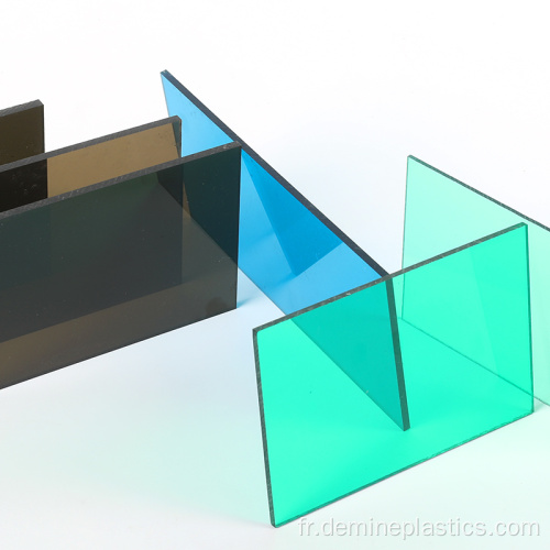 Feuille de toiture d&#39;architecture en polycarbonate de couleur